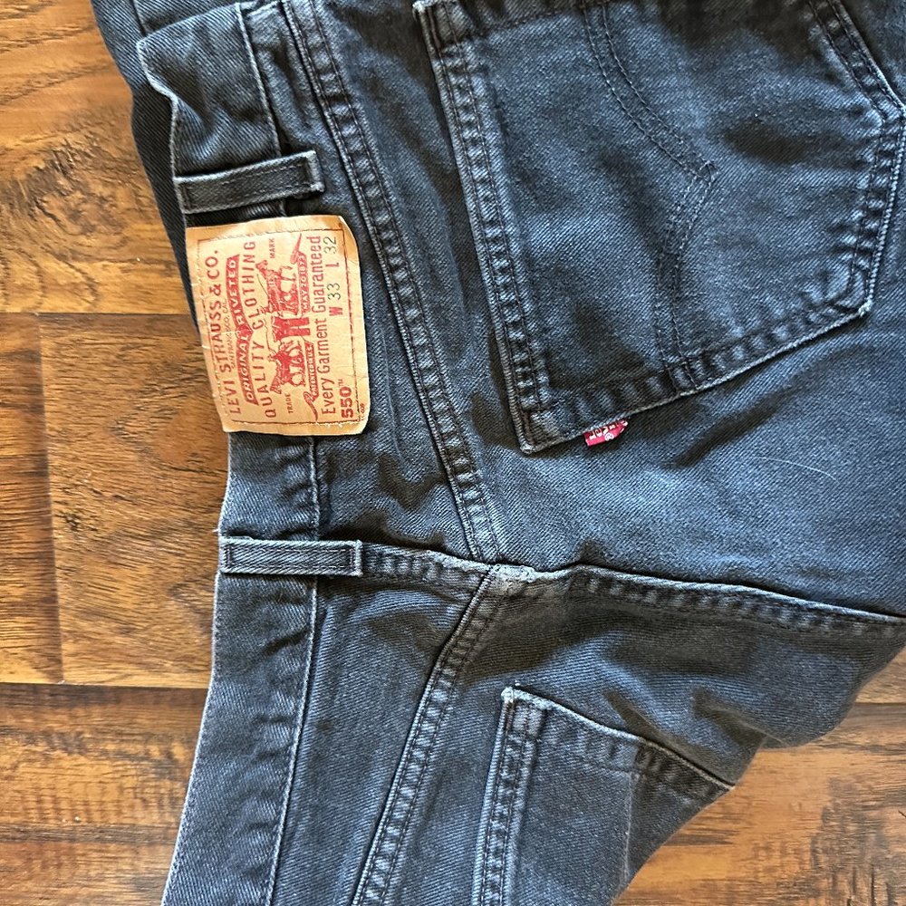 Levi 550 Black Jeans Relaxed Fit